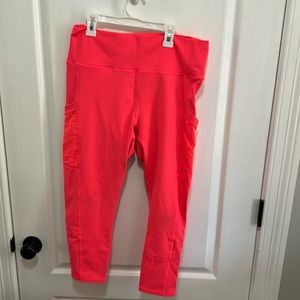Fabletics hot pink compression leggings